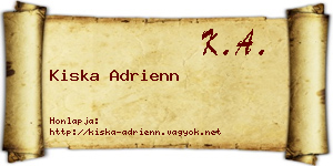 Kiska Adrienn névjegykártya