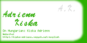 adrienn kiska business card